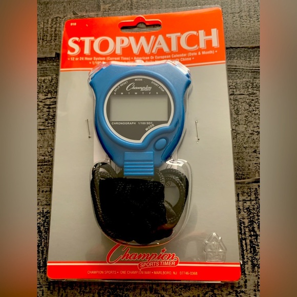 Champion Stop Watch, NWT, Daily Alarm, Hourly Chime, 12/24 hour system, - Picture 1 of 2